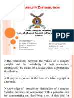 Robability Istribution: Poona College of Pharmacy, Centre of Advanced Research in Pharmaceutical Sciences