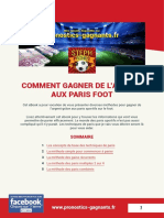 Comment Gagner Aux Paris Foot