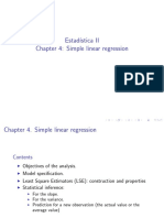 Estad Istica II Chapter 4: Simple Linear Regression