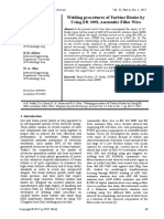 Welding Procedures of Turbine Blades by Using ER 309L Austenitic Filler Wire