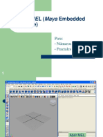 Uso de MEL (Maya Embedded Language) : Para: Números Aleatorios Fractales