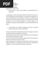 Reflexión de Aprendizaje La Agresión Norbert Elías