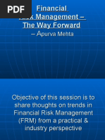 Financial Risk Management - The Way Forward