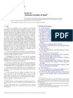 E45-13 Standard Test Methods For Determining The Inclusion Content of Steel