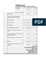 Schedule of Work