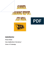 JCB Training Report