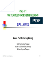 CVE471 Lecture Notes 4 - Spillways PDF