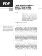 Capacidad Económica Como Principio Del Sistema Tributario PDF