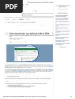Cómo Insertar Una Hoja de Excel en Word 2016 - Solvetic