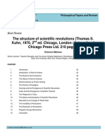 The Structure of Scientific Revolutions (Thomas S. Kuhn, 1970, 2 Ed. Chicago, London: University of Chicago Press Ltd. 210 Pages)