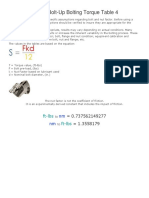 Flange Bolt-Up Bolting Torque Table 4 PDF