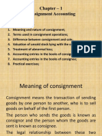 2848 Unit 1 Specialized Financial Accounting Chapter - 1 Consignment Revised