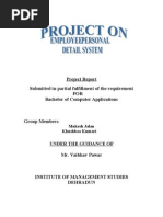 Project Report Submitted in Partial Fulfillment of The Requirement FOR Bachelor of Computer Applications