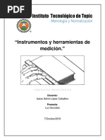 Instrumentos y Herramientas de Medición