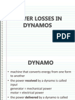 Power Losses in Dynamos