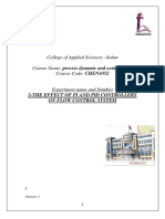 The Effect of Pi and Pid Controllers On Flow Control System