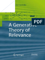 (The Information Retrieval Series 26) Victor Lavrenko (Auth.) - A Generative Theory of Relevance-Springer-Verlag Berlin Heidelberg (2009)