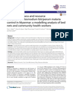 Cost Effectiveness and Resource Allocation of Plasmodium Falciparum Malaria Control in Myanmar: A Modelling Analysis of Bed Nets and Community Health Workers