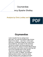 Ozymandias Percy Bysshe Shelley: Analysis by Chris Lockley and Ingle Kwon