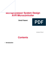 Microprocessor System Design AVR Microcontroller: Omid Fatemi