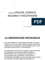 Orientacion, Consejo, Asesoria y Psicoterapia