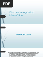 Ética en La Seguridad Informática