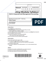 Accounting (Modular Syllabus) : Pearson Edexcel