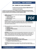 Whmis 2015 Supplement Test Answers