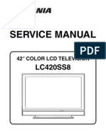 Sylvania Lc420ss8 LCD TV SM