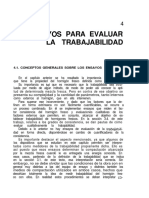 4 Ensayos para Evaluar La Trabajabilidad