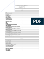 Balance Sheet