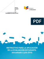 Instructivo para La Aplicacion de La Evaluacion Estudiantil 2016 2017