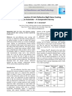 Methods of Preparation of Anti Reflective Mgf2 Nano Coating On Glass Substrate - A Comparative Survey