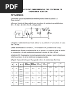 Estudio Experimental Teoria Norton y Thevenin