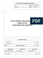 Concreting Method Statement