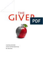 Carlos Nolasco Final Project - The Giver Essay