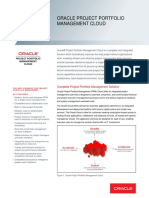 Oracle Project Portfolio Management Cloud Datasheet