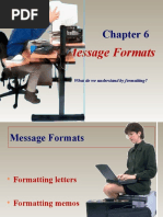 Message Formats: What Do We Understand by Formatting?