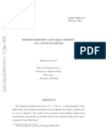 Supersymmetric Yang-Mills Theory On A Four-Manifold