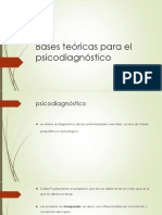 Bases Teóricas para El Psicodiagnóstico