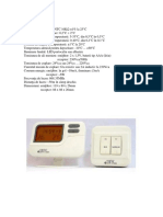 Fisa Tehnica Termostat Ambient t7w