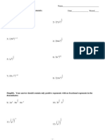 Simplifying Rational Exponents PDF