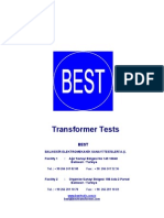 BEST Transformer Test Procedures en