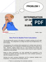 Problem 01 - Dew Point & Bubble Point