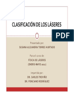 Clasificacion de Los Laseres PDF