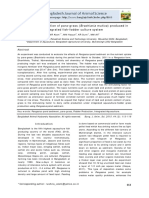 Proximate Composition of Para-Grass (Brachiaria Mutica) Produced in Integrated Fish-Fodder Culture System