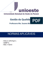 Aula 13 - Validação de Sistemas Computadorizados