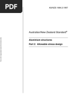 Australian/New Zealand Standard: Aluminium Structures Part 2: Allowable Stress Design