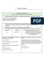 Lesson Plan Template Letter P