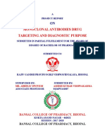 Monoclonal Antibodies Drug Targeting and Diagnostic Purpose: Bansal College of Pharmacy, Bhopal